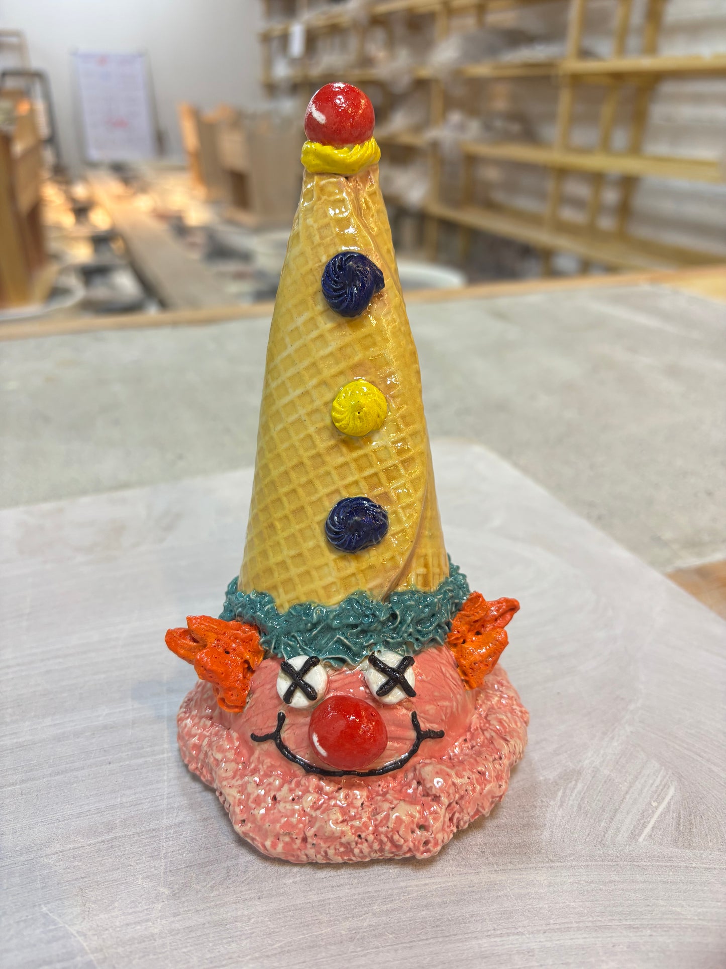 Clown Cone Sculpture