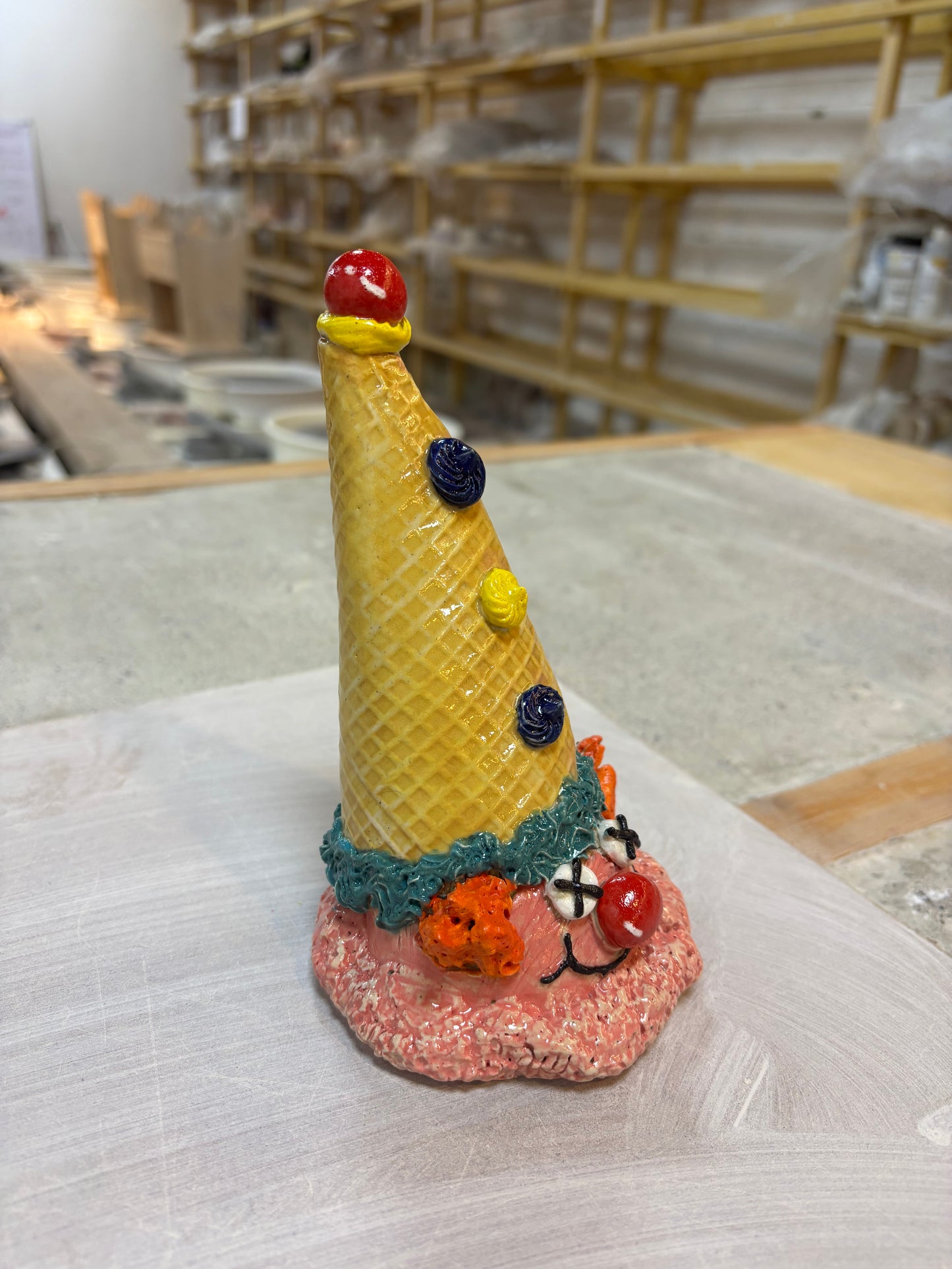 Clown Cone Sculpture