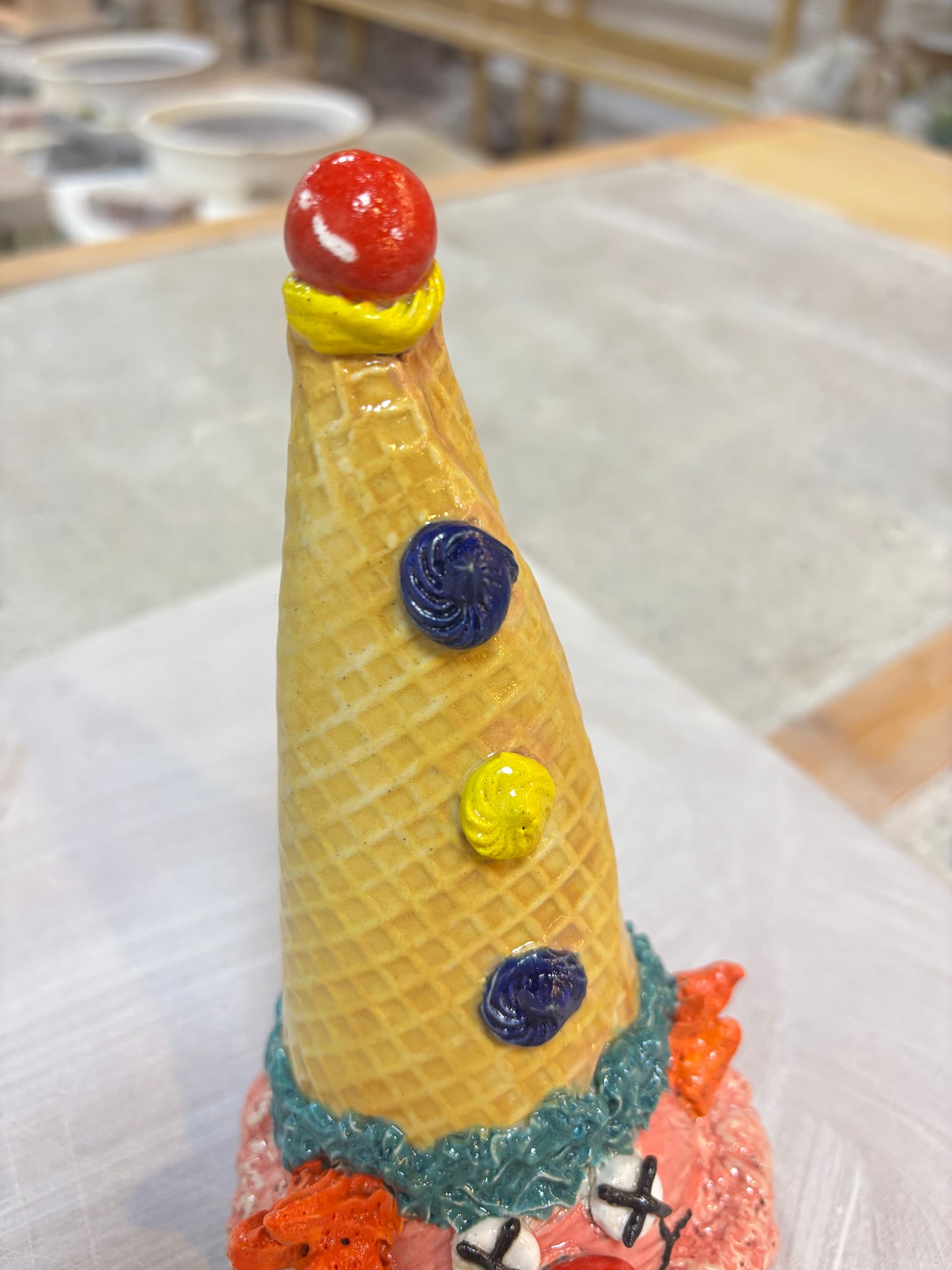 Clown Cone Sculpture