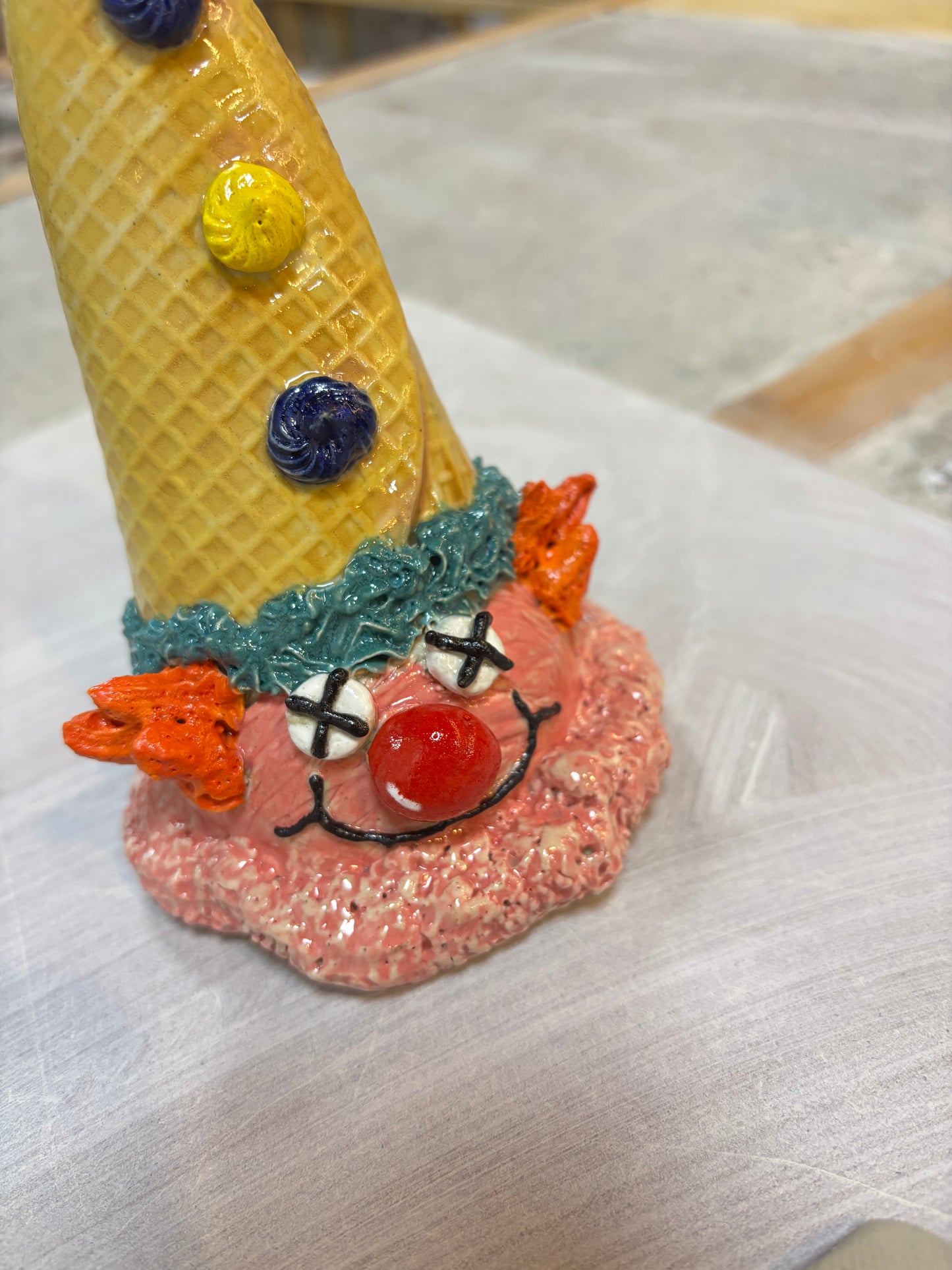 Clown Cone Sculpture